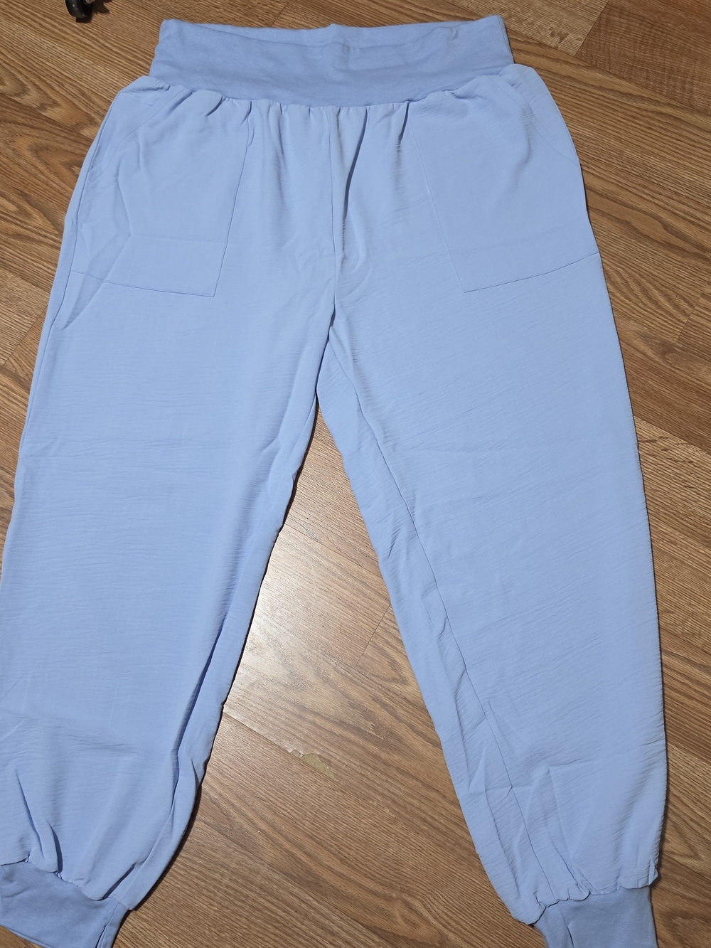 ZENANA Light Blue Casual Jogger Pants